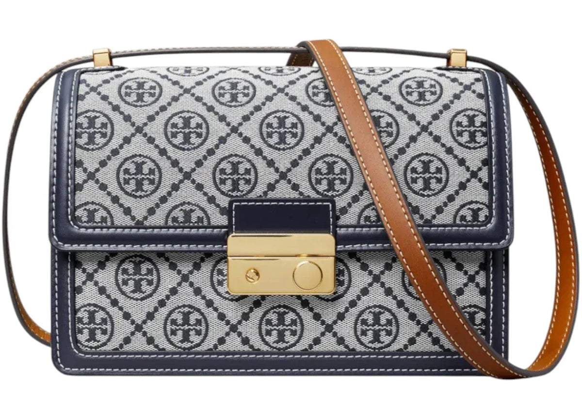 Tory Burch T Monogram Shoulder Bag Tory Navy